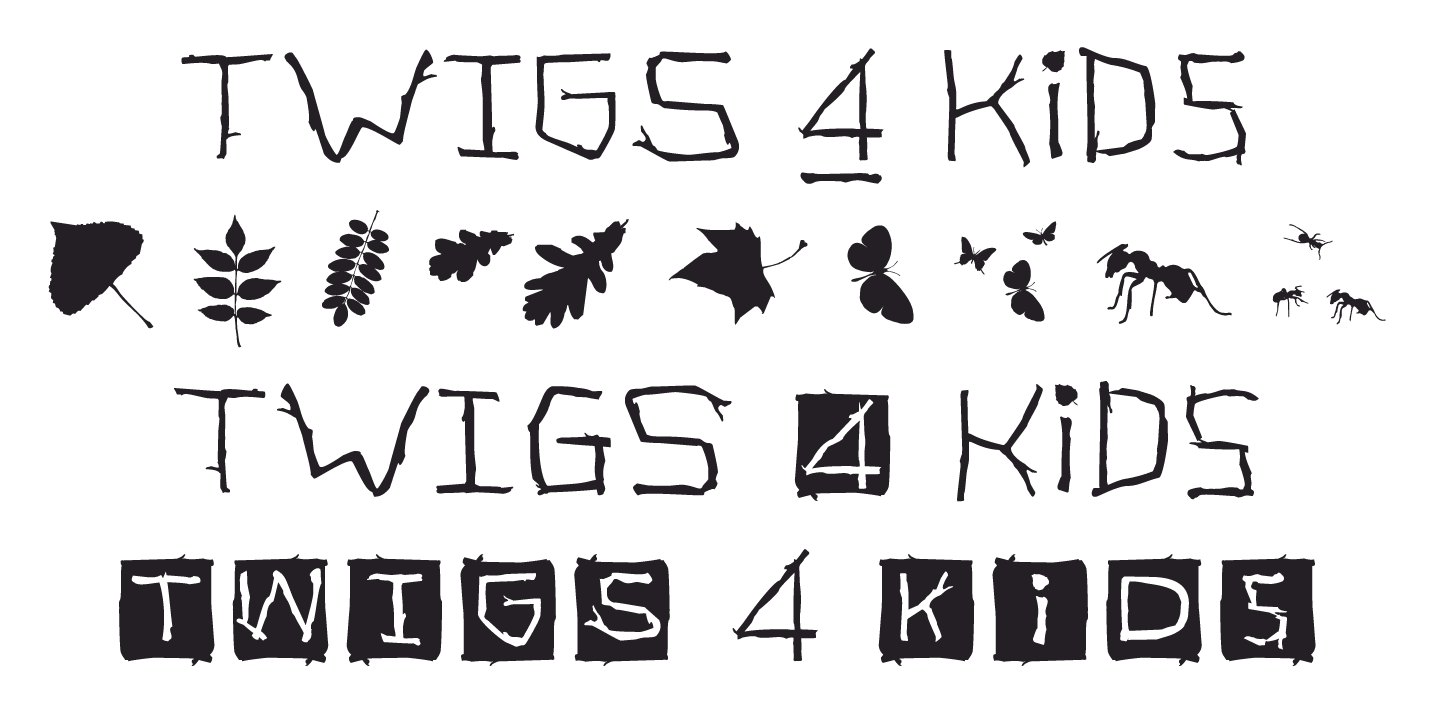 Example font TWIGS 4 kids #3